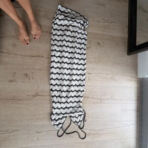 Zara Black and White Maxi Dress